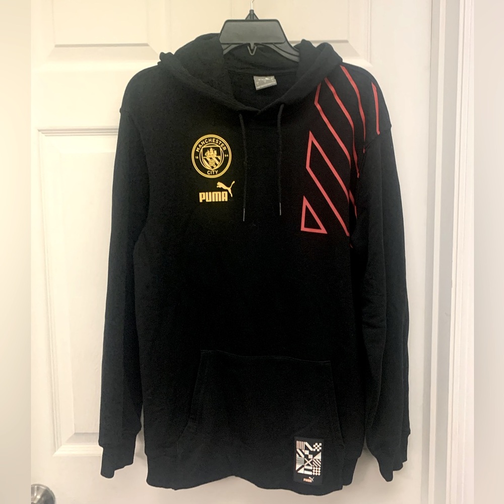Puma Manchester City Soccer Club Hoodie sz S